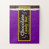 Barre à bonbons au chocolat personnalisé Puzzle (Vertical)