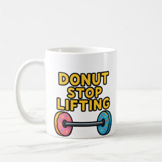 Barre à donut Mug de gym drôle | Fitness doux et f