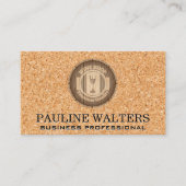 Barre à vin | Carte de visite de liège (Devant)