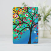 Barre Bat mitzvah carte RSVP Arbre de vie (Debout devant)