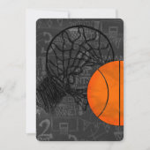 Barre Bat mitzvah Invitation Basketball Thème (Devant)