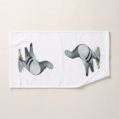 Barre Bleue Berliner Tumbler Pigeon (Serviette à main)