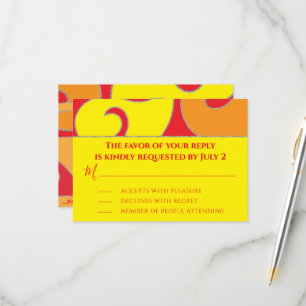 Barre BM ou Bat mitzvah RSVP Silvery Swirls