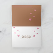 Barre chocolatée pour carte Valentine (Intérieur)