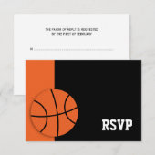 Barre de basket Mitzvah RSVP (Devant / Derrière)