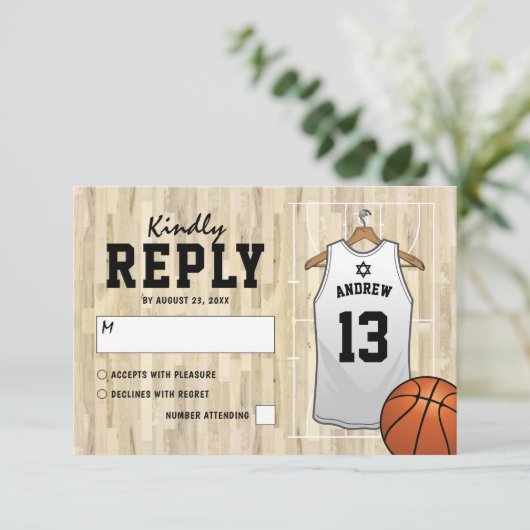 Barre de basket Mitzvah RSVP (Debout devant)