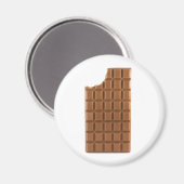 Barre de chocolat avec aimant de morsure manquant (Recto/Verso)