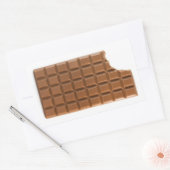Barre de chocolat avec autocollant manquant (Enveloppe)