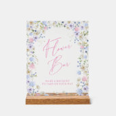 Barre de fleurs Fête des mariées rose floral (Recto)
