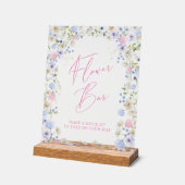 Barre de fleurs Fête des mariées rose floral (Angle)