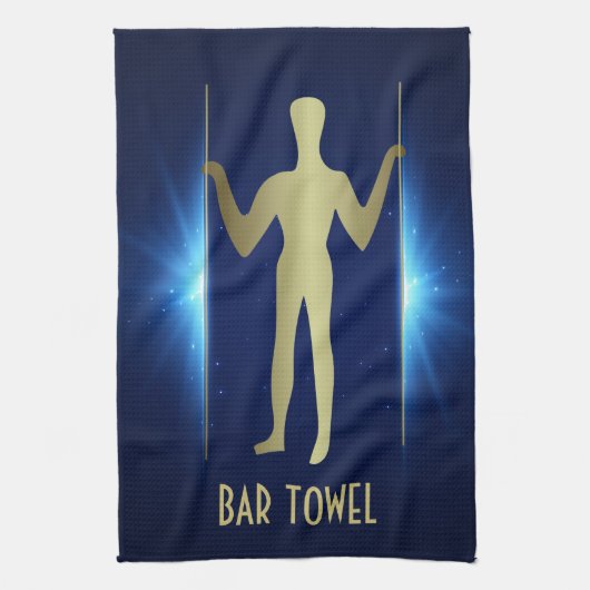 Barre de Geoglyph Serviette Gold Long homme ancien (Vertical)