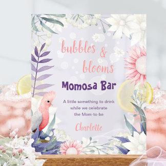 Barre de Momosa pour Baby Shower Fleur de Lavande