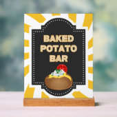 Barre de pommes de terre cuites - Panneau de table (Neutre)