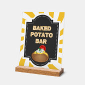 Barre de pommes de terre cuites - Panneau de table (Angle)