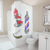 Barre de rideau de douche (En situation)