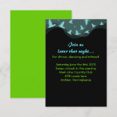 Barre d'OISEAUX SOUFFRANÇAIS ou carte de fête Bat  (Devant / Derrière)