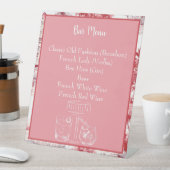 Barre d'outils rouge rose française Panneau de men (In SItu)