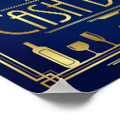 BARRE EN ESPÈCE Art déco Marine Imprimer (Coin)