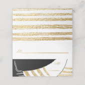 Barre et Bat mitzvah Elegant Gold Tallit Cartes de (Extérieur déplié)