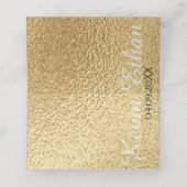 Barre et Bat mitzvah Gold Black Tallit Cartes de P (Intérieur déplié)