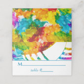 Barre et Bat mitzvah Tallit Cartes de Place (Extérieur déplié)