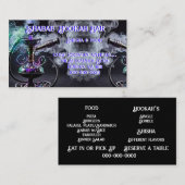 Barre Hookah Standard, Carte de visite de 3,5 po x (Devant / Derrière)