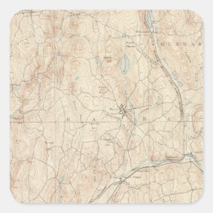 Barre, Massachusetts Vierkante Sticker