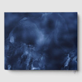 Barre mitzvah bleu marbre or scroll livre d'or (Verso)