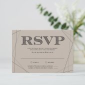 Barre moderne Geo / Carte RSVP Bat mitzvah (Debout devant)