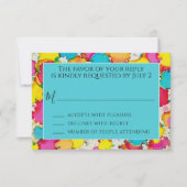 Barre ou Bat mitzvah RSVP A Splash de couleur Too (Devant)