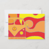 Barre ou Bat mitzvah RSVP Silvery Swirls (Dos)