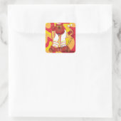 Barre ou Sticker Bat mitzvah Carré Hippie Ours (Sac)