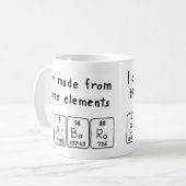 Barre périodique nom de la table mug (Devant gauche)