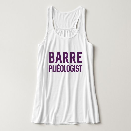 BARRE Pliéologist | BARRE Workout Top (Design voorkant)