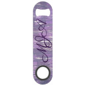 Barre Plum | Brochure chic en argent violet (Devant)
