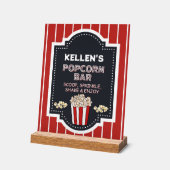 Barre Popcorn - Panneau de table acrylique pour la (Angle)