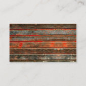 Barre Rustique Mariage Bois Cartes de Place (Dos)