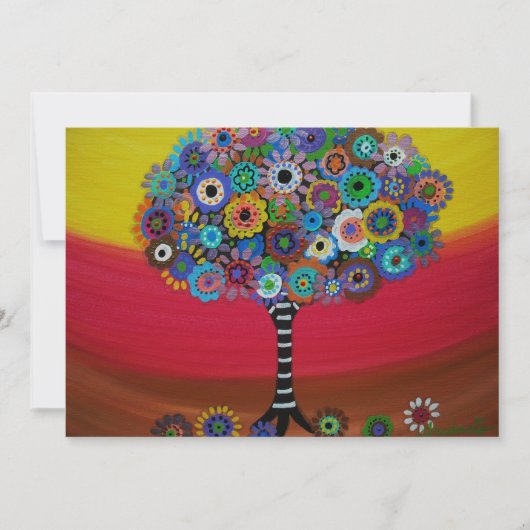 barreau bat mitzvah ARBRE DE LA VIE INVITATIONS (Devant)