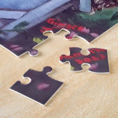 BARRED OWL AND BIRDHOUSE PUZZZLES LEGPUZZEL (Zijkant)