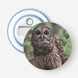 Barred Owl Button Flesopener