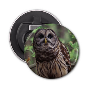 Barred Owl Button Flesopener