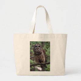 Barred Owl Grote Tote Bag