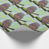 Barred Owl Painting Cadeaupapier (Hoek)