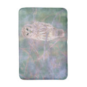 Barred Owl Pastel Oilschilderij Badmat (Voorkant Verticaal)