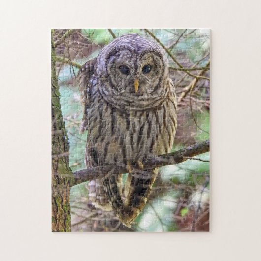 Barred Owl Puzzle Legpuzzel (Verticaal)