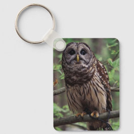 Barred Owl Sleutelhanger