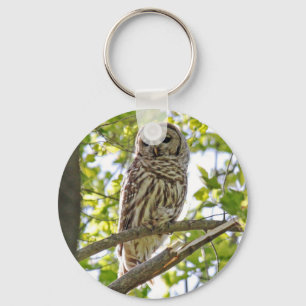 Barred Owl Sleutelhanger