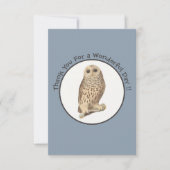 Barred Owl - Verjaardag of ander feestthema evenem Bedankkaart (Voorkant)