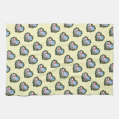 Barred Rock Chicken Wreath Kerstmis Theedoek (Horizontaal)