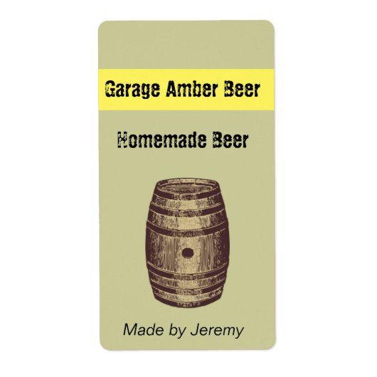Barrel Bier Label (Voorkant)